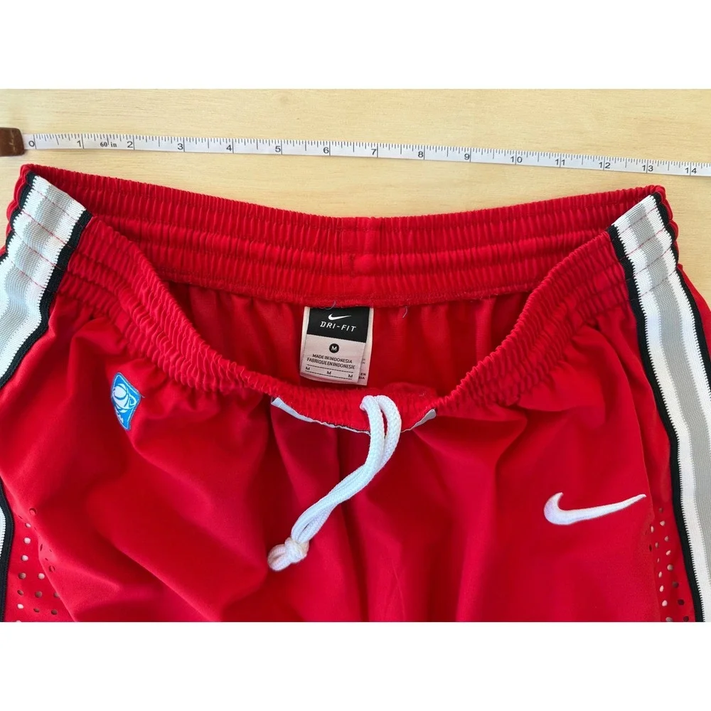 Nike Ohio State Buckeyes Red Basketball Shorts Mens Medium NCAA Dri-FIT
